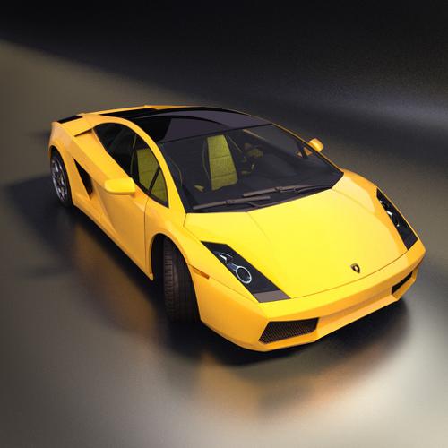 Lamborghini Gallardo + Interior + Cycles preview image